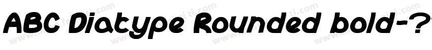 ABC Diatype Rounded bold字体转换